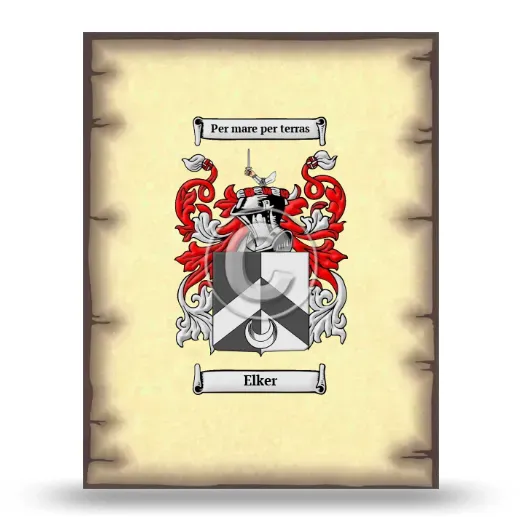 Elker Coat of Arms Print