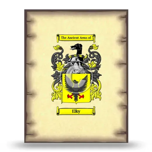 Elky Coat of Arms Print