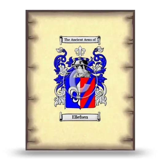 Ellefsen Coat of Arms Print