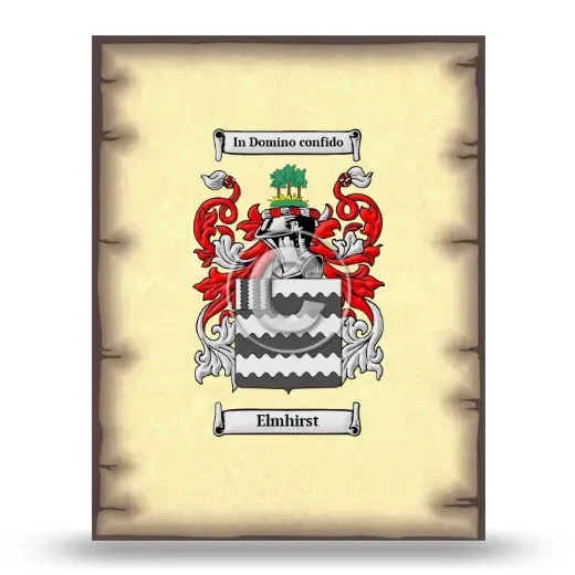 Elmhirst Coat of Arms Print