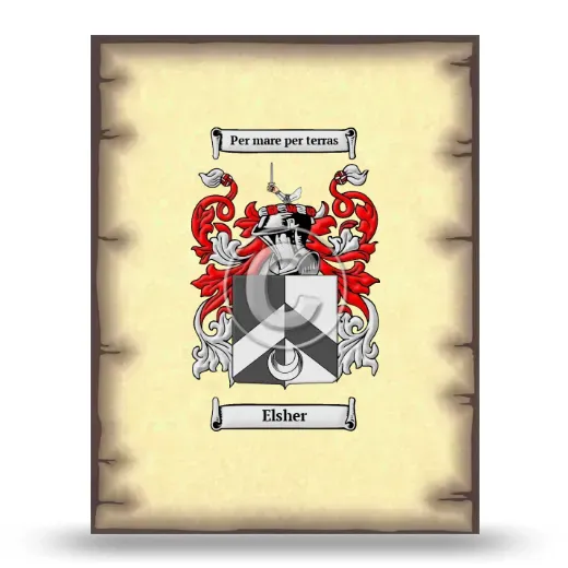 Elsher Coat of Arms Print