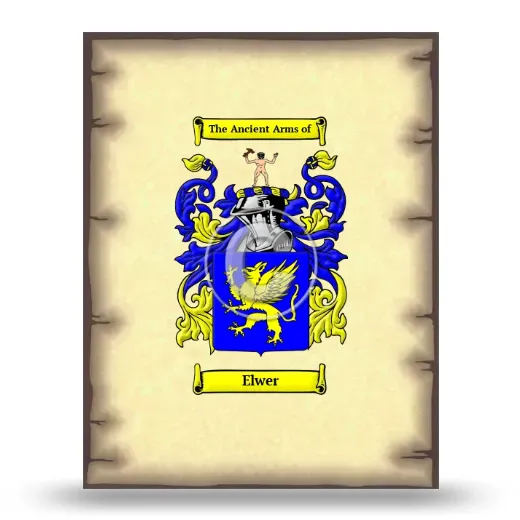 Elwer Coat of Arms Print