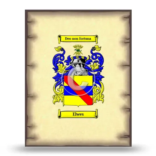 Elwes Coat of Arms Print