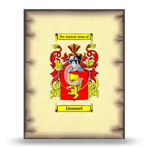 Emanuel Coat of Arms Print