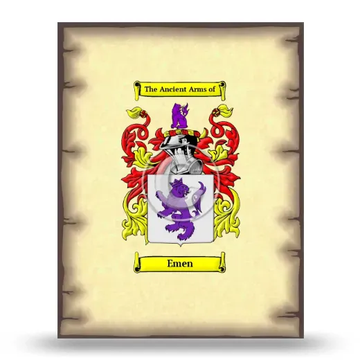 Emen Coat of Arms Print