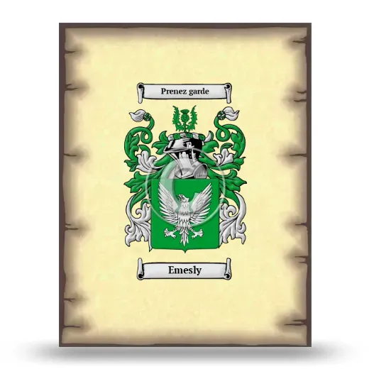 Emesly Coat of Arms Print