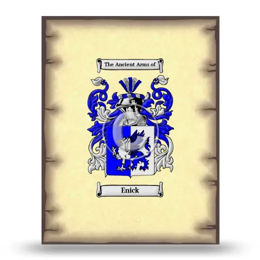 Enick Coat of Arms Print