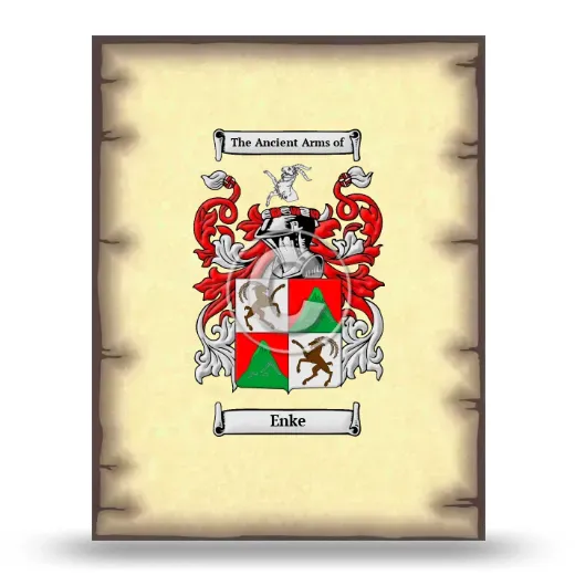 Enke Coat of Arms Print