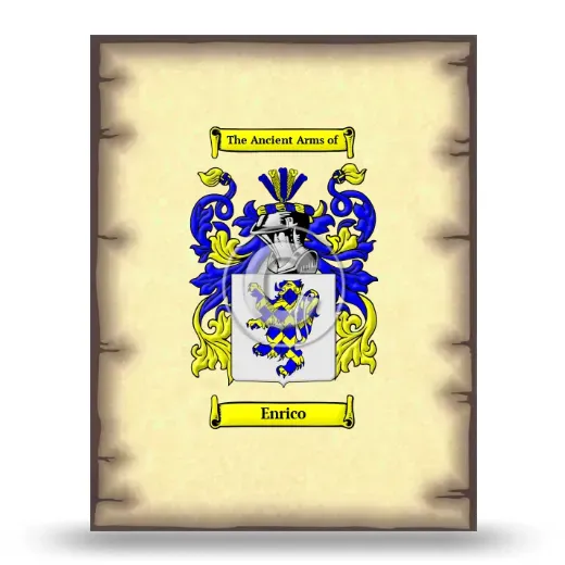 Enrico Coat of Arms Print
