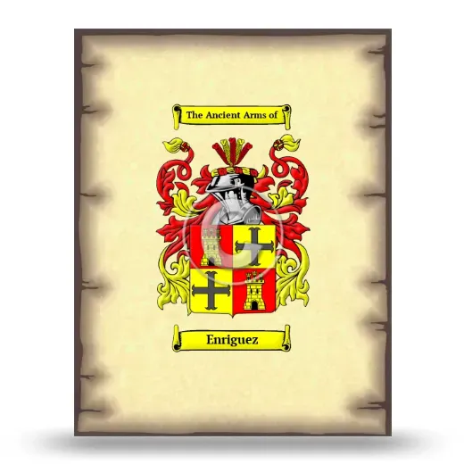 Enriguez Coat of Arms Print