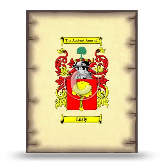 Ensly Coat of Arms Print
