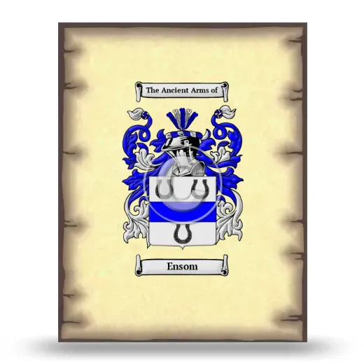 Ensom Coat of Arms Print