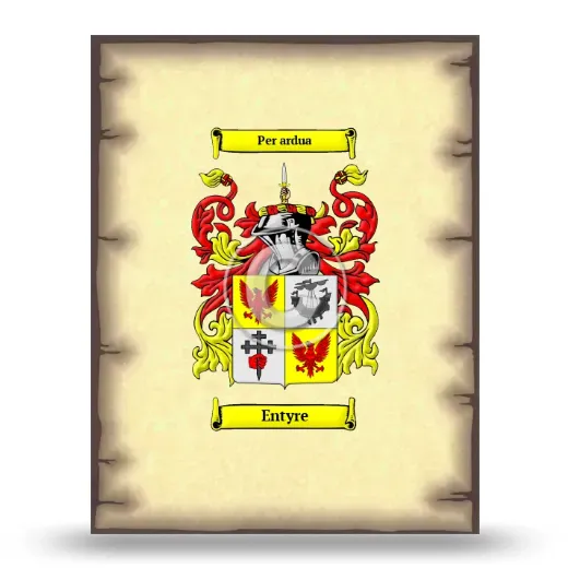 Entyre Coat of Arms Print