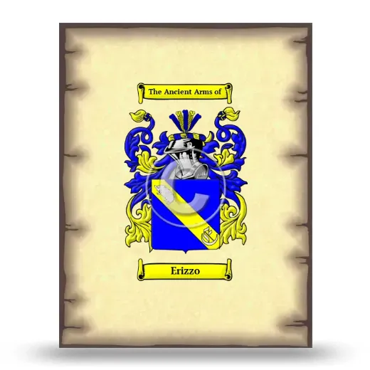 Erizzo Coat of Arms Print