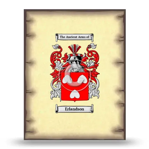 Erlandson Coat of Arms Print