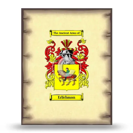 Erlichman Coat of Arms Print