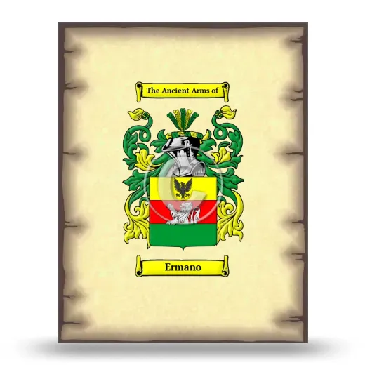 Ermano Coat of Arms Print