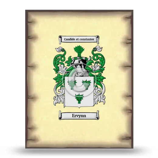 Ervynn Coat of Arms Print