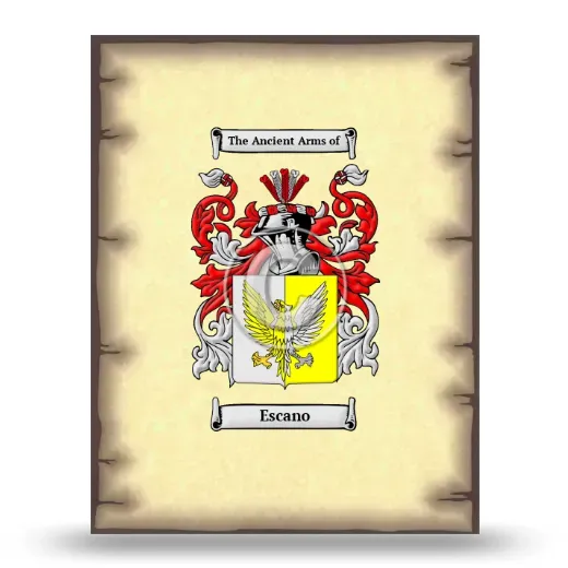 Escano Coat of Arms Print