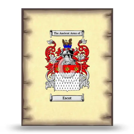 Escot Coat of Arms Print