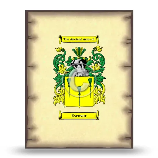 Escovar Coat of Arms Print