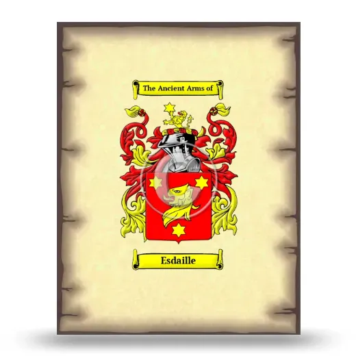 Esdaille Coat of Arms Print