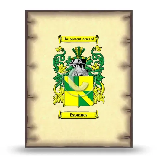 Espaines Coat of Arms Print