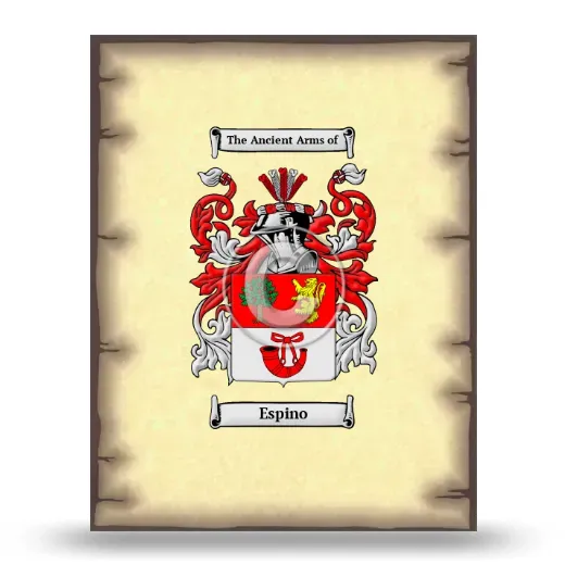Espino Coat of Arms Print
