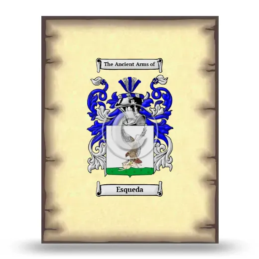 Esqueda Coat of Arms Print