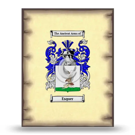 Esquer Coat of Arms Print