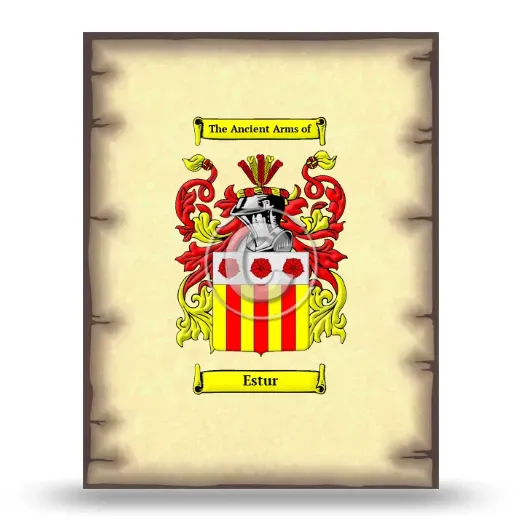 Estur Coat of Arms Print