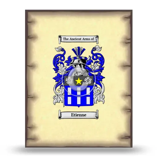 Etienne Coat of Arms Print