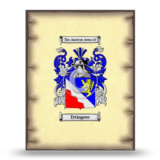 Ettingere Coat of Arms Print