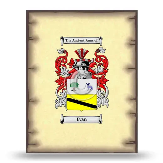 Evan Coat of Arms Print