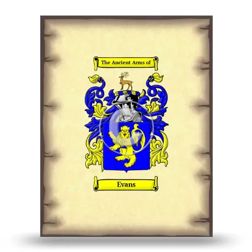 Evans Coat of Arms Print