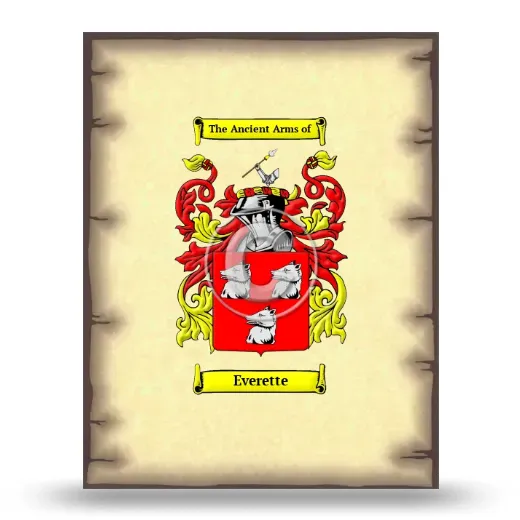 Everette Coat of Arms Print