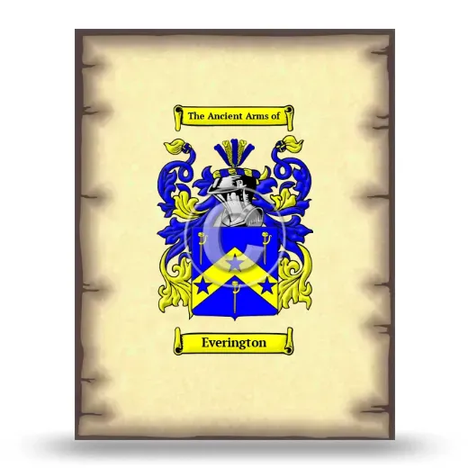 Everington Coat of Arms Print