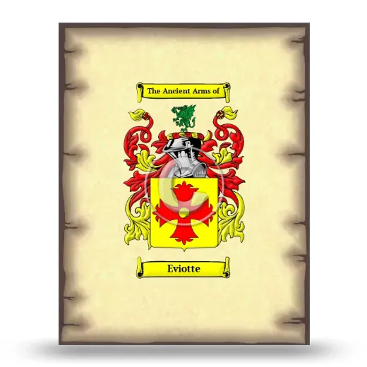Eviotte Coat of Arms Print
