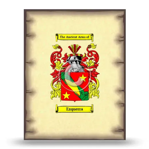Ezquerra Coat of Arms Print