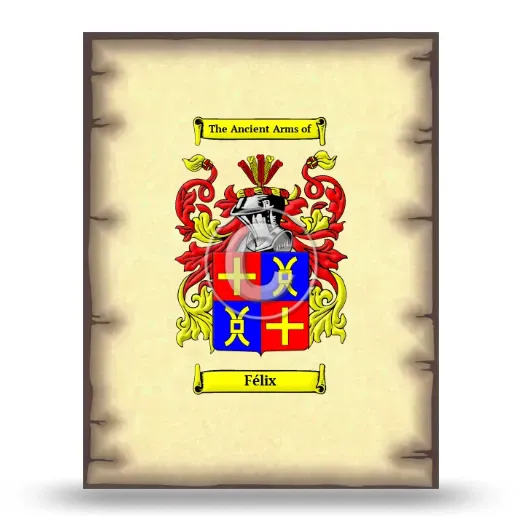 Félix Coat of Arms Print