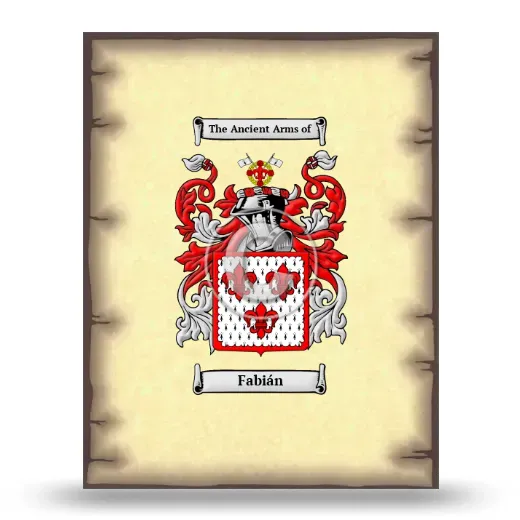 Fabián Coat of Arms Print