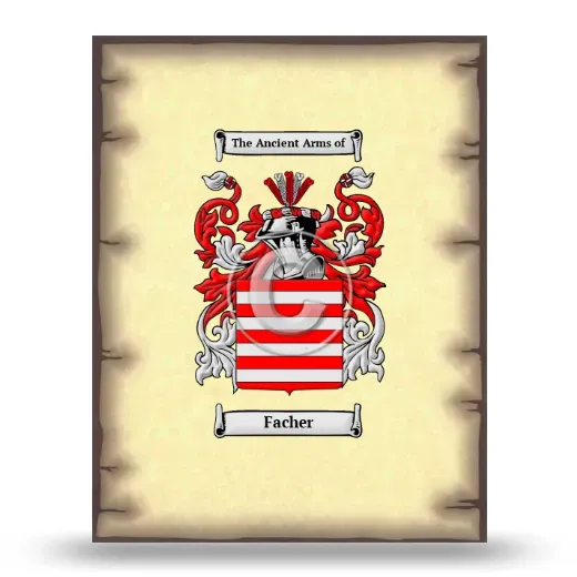 Facher Coat of Arms Print