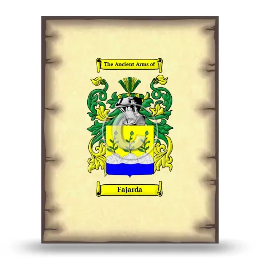 Fajarda Coat of Arms Print