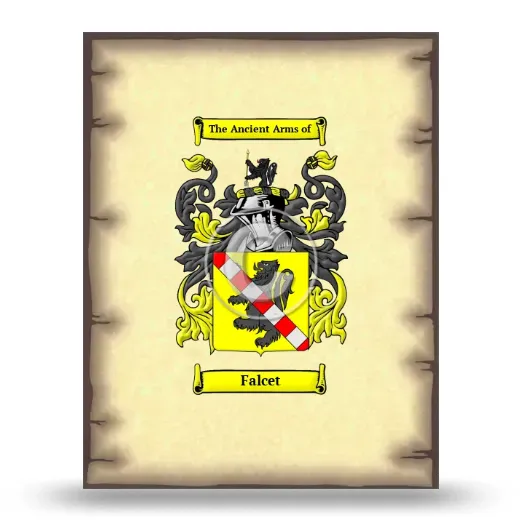 Falcet Coat of Arms Print