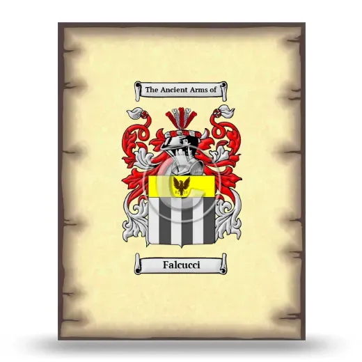 Falcucci Coat of Arms Print