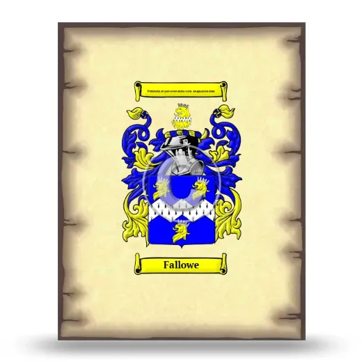 Fallowe Coat of Arms Print