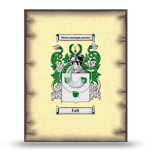 Falt Coat of Arms Print
