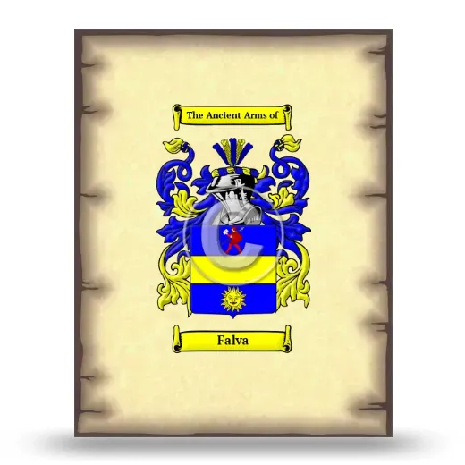 Falva Coat of Arms Print