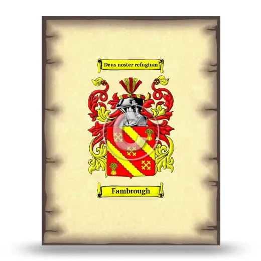 Fambrough Coat of Arms Print