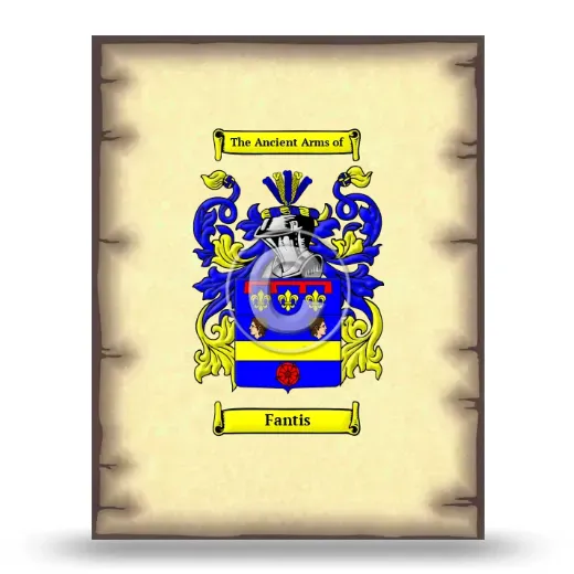 Fantis Coat of Arms Print